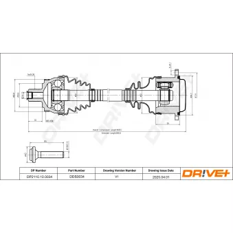 Arbre de transmission Dr!ve+ DP2110.10.0034