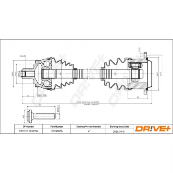 Arbre de transmission Dr!ve+ DP2110.10.0036