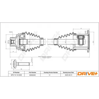 Arbre de transmission Dr!ve+