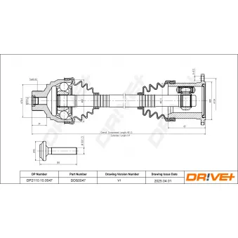 Arbre de transmission Dr!ve+ DP2110.10.0047