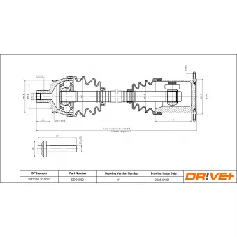 Arbre de transmission Dr!ve+ DP2110.10.0052