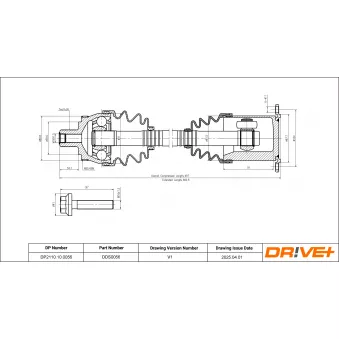 Arbre de transmission Dr!ve+ DP2110.10.0056