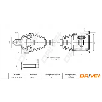 Arbre de transmission Dr!ve+ DP2110.10.0057