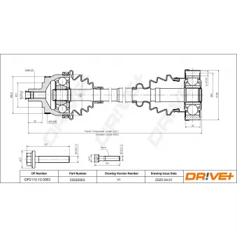 Arbre de transmission Dr!ve+