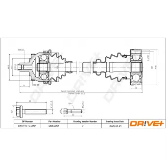 Arbre de transmission Dr!ve+ DP2110.10.0064