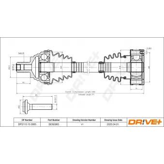 Arbre de transmission Dr!ve+ DP2110.10.0065
