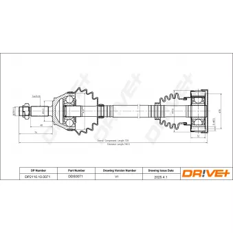 Arbre de transmission Dr!ve+ DP2110.10.0071