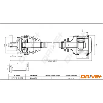 Arbre de transmission Dr!ve+ DP2110.10.0072