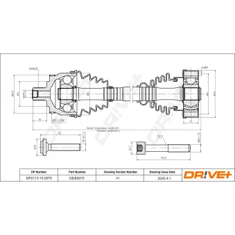 Arbre de transmission Dr!ve+ DP2110.10.0075