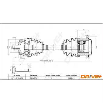 Arbre de transmission Dr!ve+ DP2110.10.0078