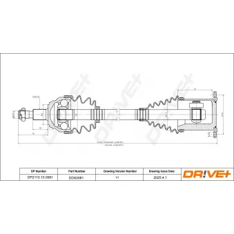 Arbre de transmission Dr!ve+