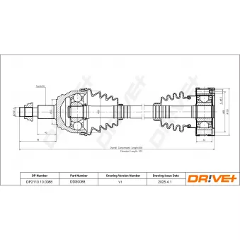 Arbre de transmission Dr!ve+ DP2110.10.0088