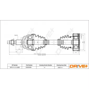 Arbre de transmission Dr!ve+
