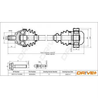 Arbre de transmission Dr!ve+ DP2110.10.0093