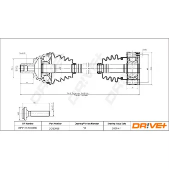 Arbre de transmission Dr!ve+ DP2110.10.0096