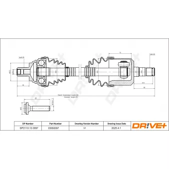 Arbre de transmission Dr!ve+ DP2110.10.0097