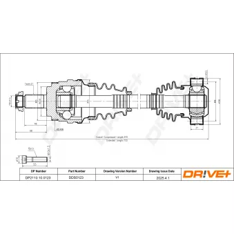 Arbre de transmission Dr!ve+ DP2110.10.0123