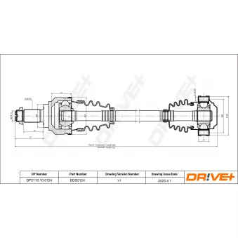 Arbre de transmission Dr!ve+ DP2110.10.0124