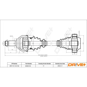 Arbre de transmission Dr!ve+ DP2110.10.0139