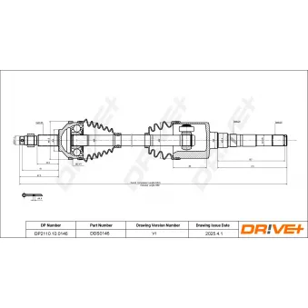 Arbre de transmission Dr!ve+ DP2110.10.0146