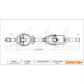 Arbre de transmission Dr!ve+ DP2110.10.0150
