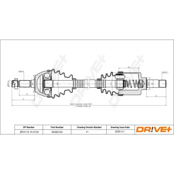 Arbre de transmission Dr!ve+ DP2110.10.0153