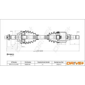 Arbre de transmission Dr!ve+ DP2110.10.0159