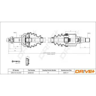 Arbre de transmission Dr!ve+ DP2110.10.0161