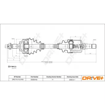 Arbre de transmission Dr!ve+ DP2110.10.0163