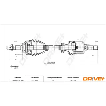 Arbre de transmission Dr!ve+ DP2110.10.0164
