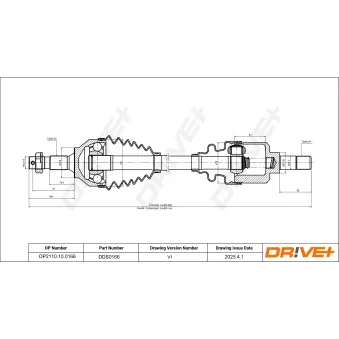 Arbre de transmission Dr!ve+ DP2110.10.0166