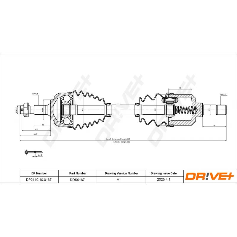 Arbre de transmission Dr!ve+ DP2110.10.0167