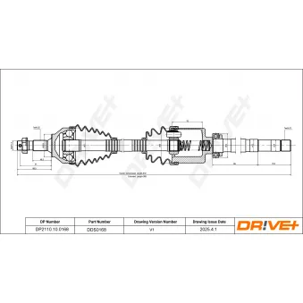 Arbre de transmission Dr!ve+ DP2110.10.0168