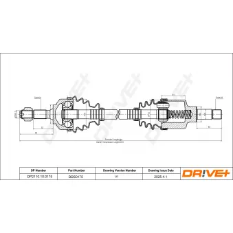 Arbre de transmission Dr!ve+ DP2110.10.0175