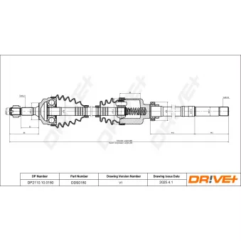 Arbre de transmission Dr!ve+ DP2110.10.0180