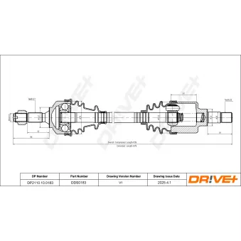 Arbre de transmission Dr!ve+ DP2110.10.0183