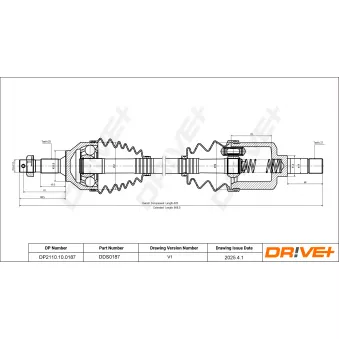 Arbre de transmission Dr!ve+