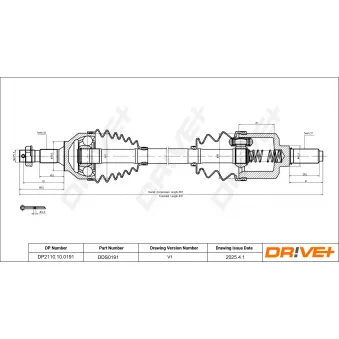 Arbre de transmission Dr!ve+ DP2110.10.0191