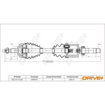 Arbre de transmission Dr!ve+ DP2110.10.0193
