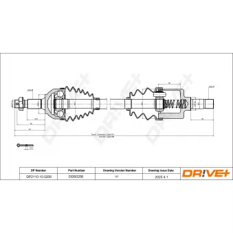 Arbre de transmission Dr!ve+ DP2110.10.0206