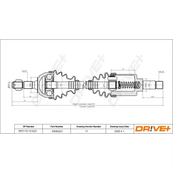 Arbre de transmission Dr!ve+