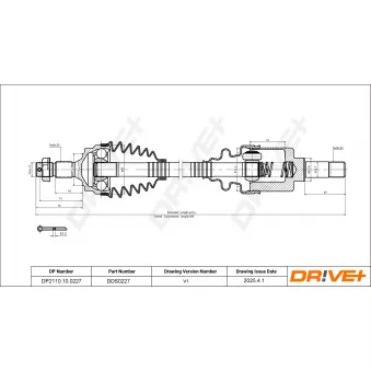 Arbre de transmission Dr!ve+ DP2110.10.0227