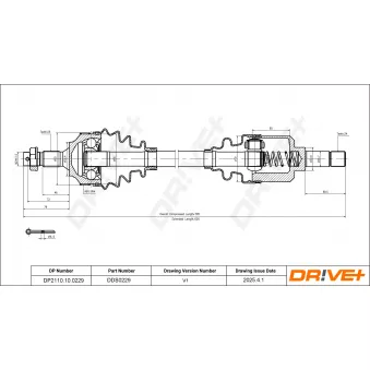 Arbre de transmission Dr!ve+ DP2110.10.0229