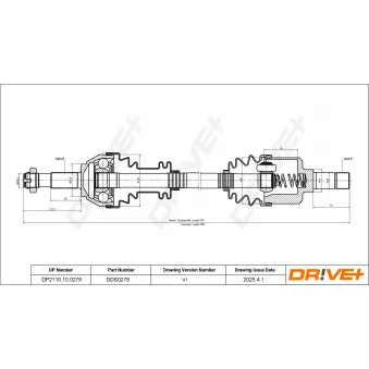 Arbre de transmission Dr!ve+ DP2110.10.0278