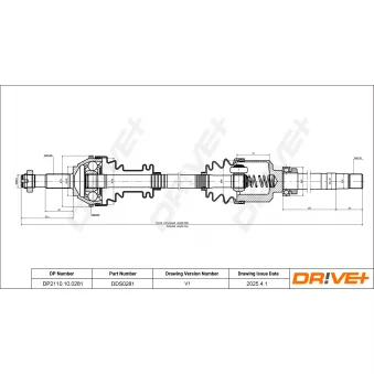 Arbre de transmission Dr!ve+ DP2110.10.0281