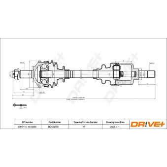 Arbre de transmission Dr!ve+ DP2110.10.0288