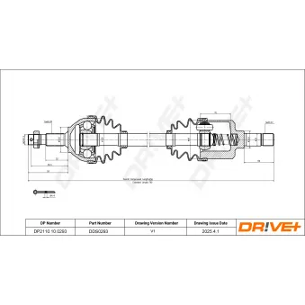 Arbre de transmission Dr!ve+ DP2110.10.0293