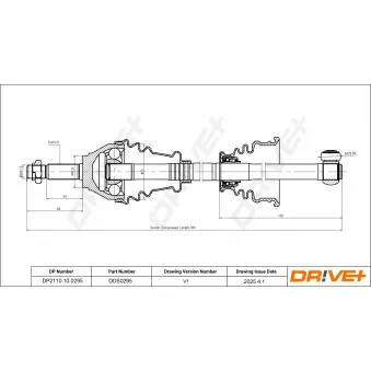Arbre de transmission Dr!ve+ DP2110.10.0295
