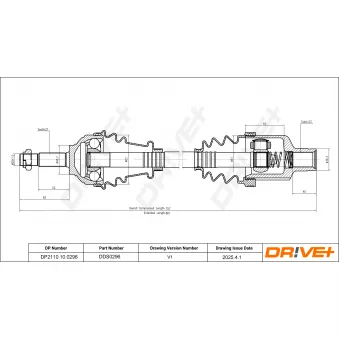 Arbre de transmission Dr!ve+ DP2110.10.0296