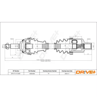 Arbre de transmission Dr!ve+ DP2110.10.0300